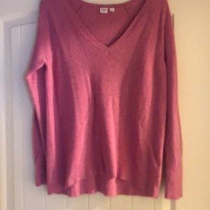 Pink V Neck Sweater